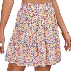 Floral lined skirt